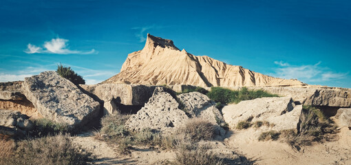 Desert with stones
