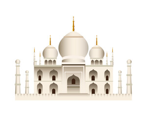 taj mahal mosque temple icon