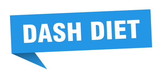 dash diet banner. dash diet speech bubble. dash diet sign