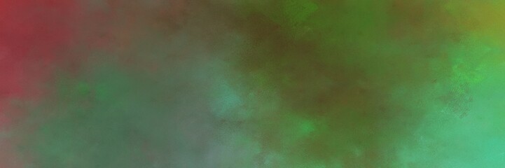 Fototapeta na wymiar beautiful abstract painting background graphic with dark olive green, medium sea green and dark moderate pink colors and space for text or image. can be used as horizontal background graphic