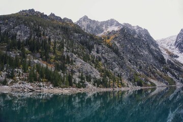 Breathtaking mountain and lake view