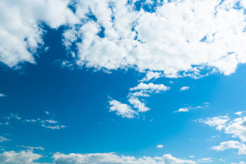 Clouds on the blue sky