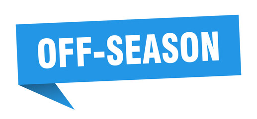 off-season banner. off-season speech bubble. off-season sign