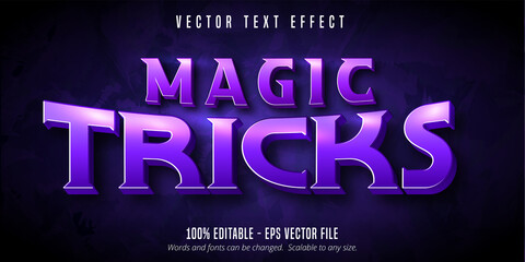 Magic tricks text, magician style editable text effect