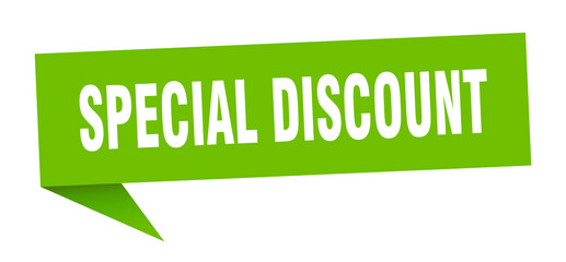 special discount banner. special discount speech bubble. special discount sign