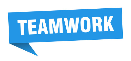 teamwork banner. teamwork speech bubble. teamwork sign