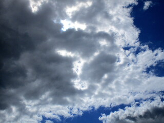 blue sky with clouds