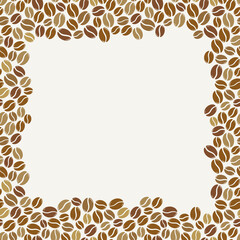 Blank coffee beans frame