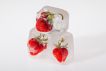 Concept of freezing fruits