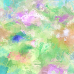 Fototapeta na wymiar abstract garden brush stroke art in square format