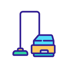 wet vacuum cleaner device icon vector. wet vacuum cleaner device sign. isolated color symbol illustration