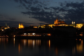 Castle of Prague at night