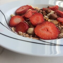 Strawberry oatmeal.