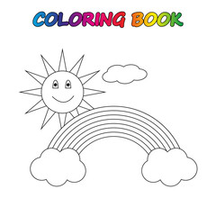 coloring page. Worksheet. Game for kids -  coloring book.