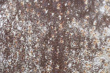 rusty painted metal texture. old shabby rusty metal background