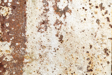rusty painted metal texture. old shabby rusty metal background