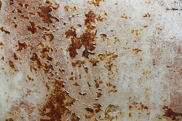 rusty painted metal texture. old shabby rusty metal background