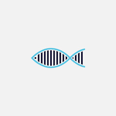 Fish abstract icon design logo template Company