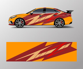 Sport car racing wrap design. vector design. abstract Racing graphic vector for sport car wrap design