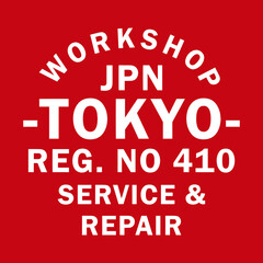 Workshop japan tokyo Vector design for t-shirt graphics, banner, fashion prints, slogan tees, stickers, cards,flyer, posters and other creative uses