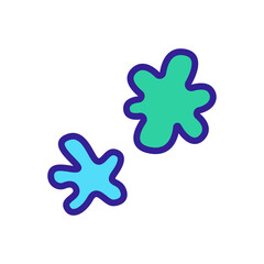 paint blots icon vector. paint blots sign. isolated color symbol illustration