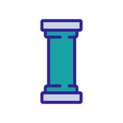 paintball column icon vector. paintball column sign. isolated color symbol illustration