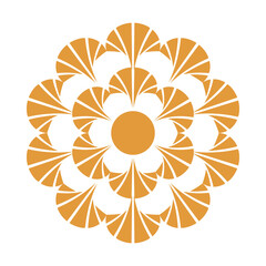 golden mandala indu style icon