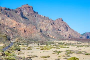 Beautiful view of Teide National Park from Llano de Ucanca viewpoint - Santa Cruz de Tenerife, Canary Islands, Spain