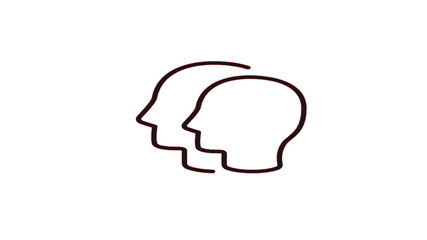 human head silhouette