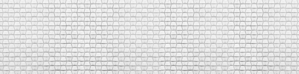 Panorama of White modern wall texture and seamless background.