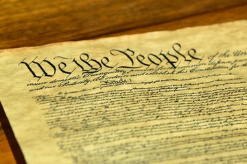 We the People beginning words of the US Constitution