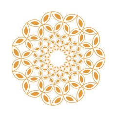 golden mandala indu style icon