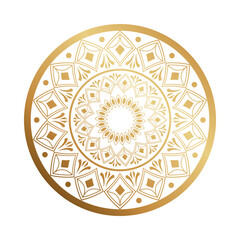 golden mandala indu style icon