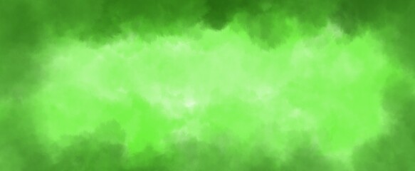 abstract green background or Christmas background with bright center spotlight and black vignette border frame with vintage grunge background texture green paper layout design colorful holiday art