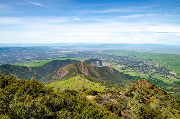 Panoramic view of Mount Diablo, California