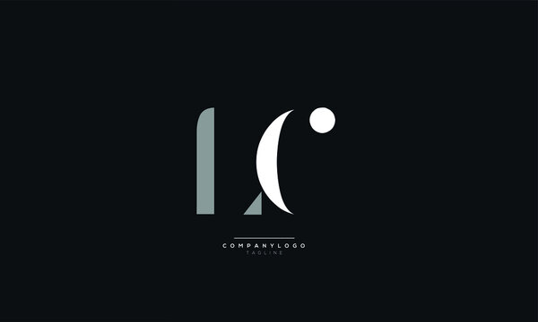 LC Letter Logo Alphabet Design Icon Vector Symbol