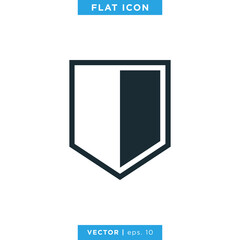 Shield icon vector logo design template