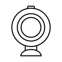 web camera icon, line style