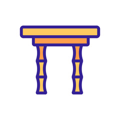 bamboo gate icon vector. bamboo gate sign. isolated color symbol illustration