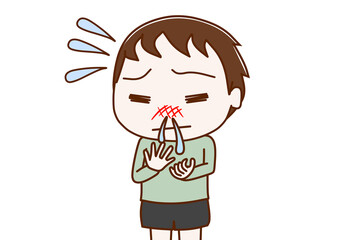 鼻水が垂れてきて辛い幼児