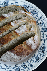 Home baking sesame bread for health.