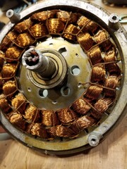 Motor Windings Closeup