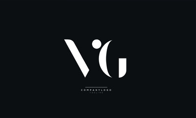 VG Letter Logo Alphabet Design Icon Vector Symbol