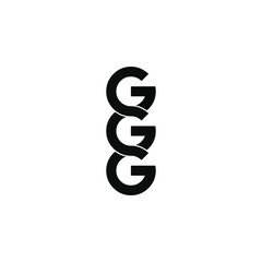 ggg letter original monogram logo design