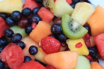 Fresh juicy fruit salad