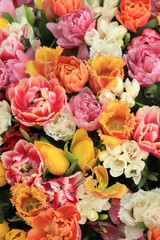 Mixed tulip bouquet