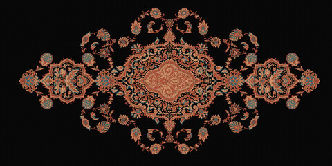 Classic paisley and fine lace pattern, Persian pattern，suitable for textile clothing and wallpaper design, invitation design