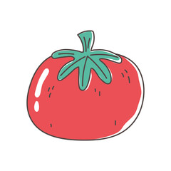 tomato organic vegetable fresh nutrition healthy food isolated icon design