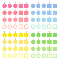 タグ　素材　セット