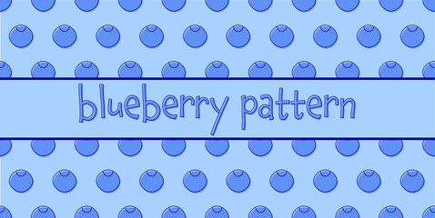 Seamless Blueberry Pattern Vector